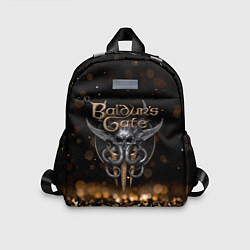 Детский рюкзак Baldurs Gate 3 logo dark gold logo, цвет: 3D-принт
