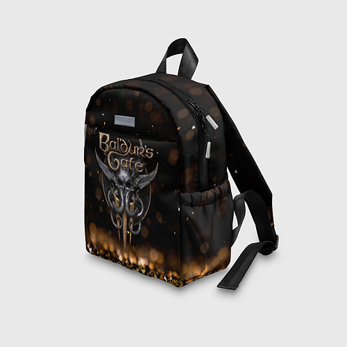 Детский рюкзак Baldurs Gate 3 logo dark gold logo / 3D-принт – фото 3