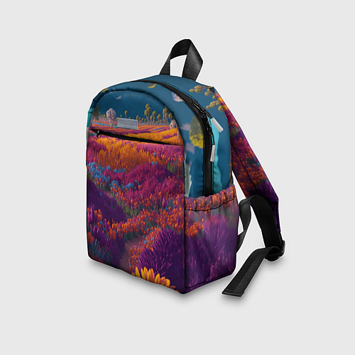 Детский рюкзак Цветочный луг / 3D-принт – фото 3