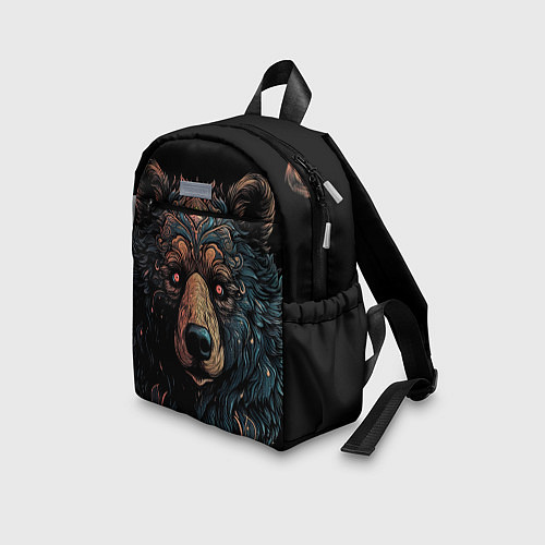 Детский рюкзак Медведь из узоров / 3D-принт – фото 3