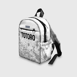 Детский рюкзак Totoro glitch на светлом фоне: символ сверху, цвет: 3D-принт — фото 2