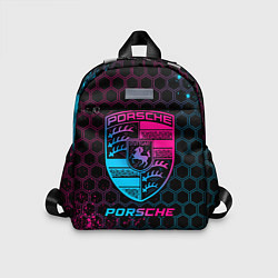 Детский рюкзак Porsche - neon gradient, цвет: 3D-принт