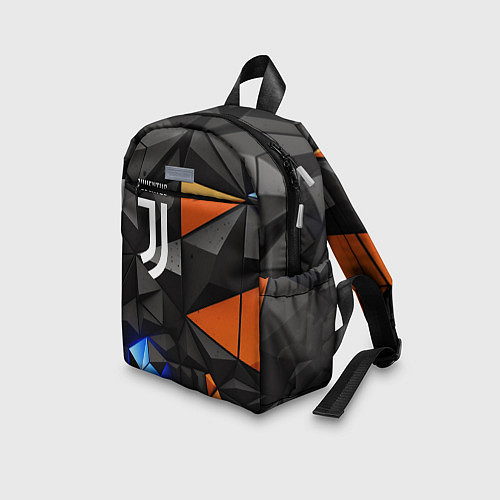 Детский рюкзак Juventus orange black style / 3D-принт – фото 3