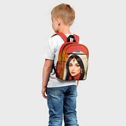 Детский рюкзак Нейросеть - индийская принцесса, цвет: 3D-принт — фото 2