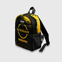 Детский рюкзак Nissan - gold gradient, цвет: 3D-принт — фото 2