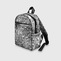 Детский рюкзак Черно-белый мозаичный узор, цвет: 3D-принт — фото 2