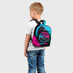 Детский рюкзак Pokemon - neon gradient, цвет: 3D-принт — фото 2