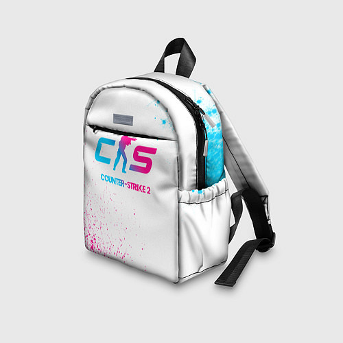 Детский рюкзак Counter-Strike 2 neon gradient style / 3D-принт – фото 3
