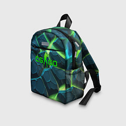 Детский рюкзак CSGO разлом зеленых плит, цвет: 3D-принт — фото 2