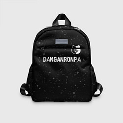 Детский рюкзак Danganronpa glitch на темном фоне: символ сверху, цвет: 3D-принт
