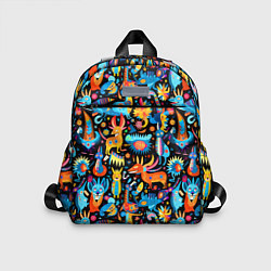 Детский рюкзак Космические чудики, цвет: 3D-принт