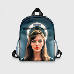 Детский рюкзак Девушка проводница на станции, цвет: 3D-принт