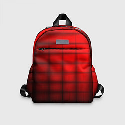 Детский рюкзак Просто красно-черная клетка, цвет: 3D-принт