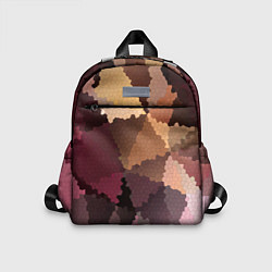 Детский рюкзак Мозаика в коричнево-розовых тонах