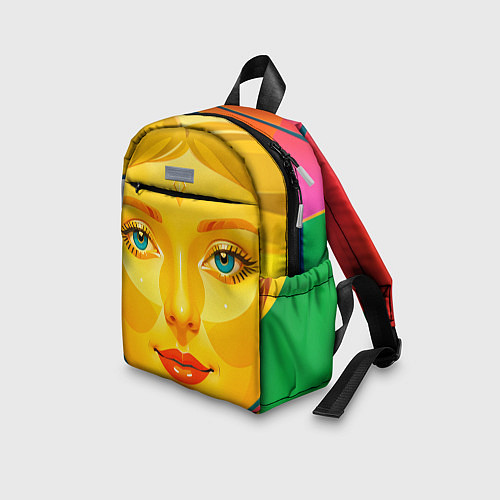 Детский рюкзак Девушка желтоликая / 3D-принт – фото 3