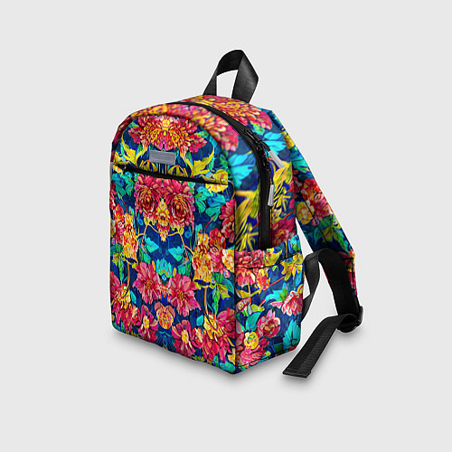 Детский рюкзак Зеркальный цветочный паттерн - мода / 3D-принт – фото 3