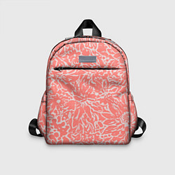 Детский рюкзак Цветочный персиковый, цвет: 3D-принт