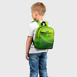 Детский рюкзак CSGO green logo, цвет: 3D-принт — фото 2