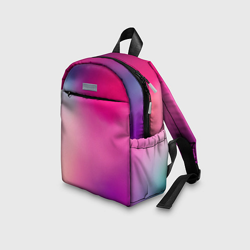 Детский рюкзак Футболка розовая палитра / 3D-принт – фото 3