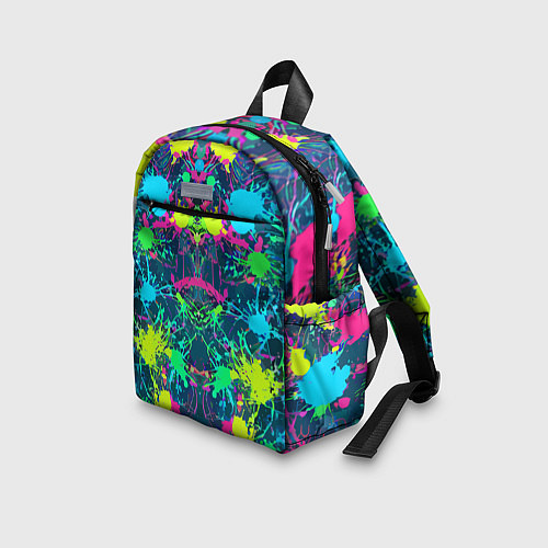Детский рюкзак Colorful blots - expressionism - vogue / 3D-принт – фото 3