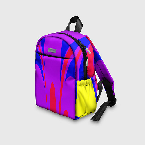 Детский рюкзак Яркий цветной мотив / 3D-принт – фото 3