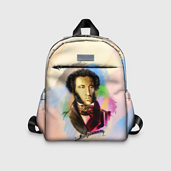 Детский рюкзак А Пушкин, цвет: 3D-принт