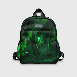 Детский рюкзак Зеленые разводы, цвет: 3D-принт