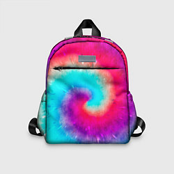 Детский рюкзак Тай-дай малиновый закат, цвет: 3D-принт