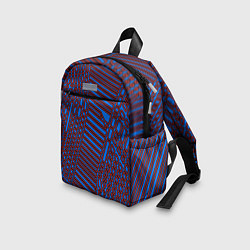 Детский рюкзак Паутина синийкрасный, цвет: 3D-принт — фото 2
