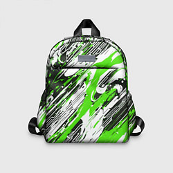 Детский рюкзак Спонтанные брызги зелёные