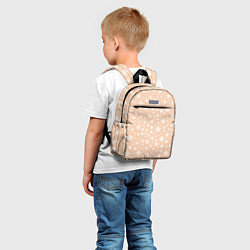 Детский рюкзак Звёздный нежный бежевый, цвет: 3D-принт — фото 2