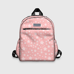 Детский рюкзак Звёздочки бледно-розовый, цвет: 3D-принт
