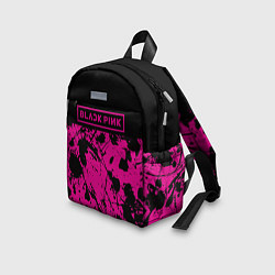 Детский рюкзак Black pink - emblem - pattern - music, цвет: 3D-принт — фото 2
