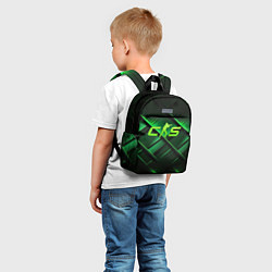Детский рюкзак CS2 green background, цвет: 3D-принт — фото 2