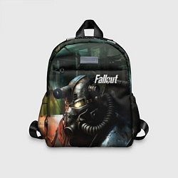 Детский рюкзак Fallout dark style, цвет: 3D-принт