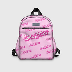 Детский рюкзак Дочь в стиле барби - розовый паттерн, цвет: 3D-принт