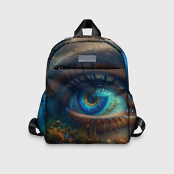 Детский рюкзак Неоновый глаз, цвет: 3D-принт