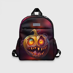 Детский рюкзак Тыквенный монстр зубастик, цвет: 3D-принт