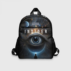 Детский рюкзак Инсайдер и всевидящее око на фоне звездного космос, цвет: 3D-принт