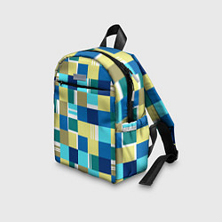 Детский рюкзак Ретро квадраты, цвет: 3D-принт — фото 2