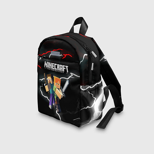 Детский рюкзак Майнкрафт молнии / 3D-принт – фото 3