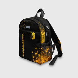 Детский рюкзак Danganronpa - gold gradient: надпись, символ, цвет: 3D-принт — фото 2