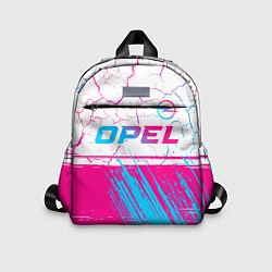 Детский рюкзак Opel neon gradient style: символ сверху, цвет: 3D-принт