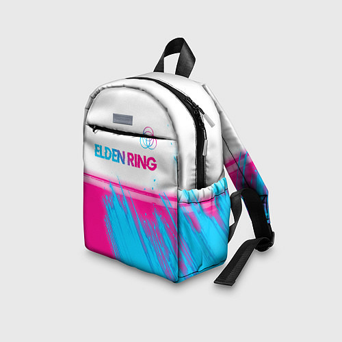 Детский рюкзак Elden Ring neon gradient style: символ сверху / 3D-принт – фото 3