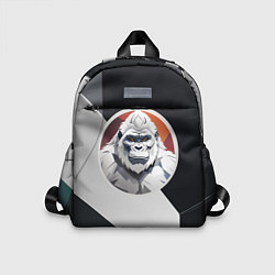 Детский рюкзак Белая горилла, цвет: 3D-принт