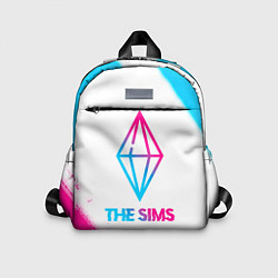 Детский рюкзак The Sims neon gradient style, цвет: 3D-принт