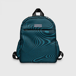 Детский рюкзак Абстрактный бирюзовый, цвет: 3D-принт