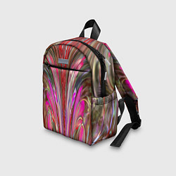 Детский рюкзак Размытый узор с розовыми и серыми тонами, цвет: 3D-принт — фото 2