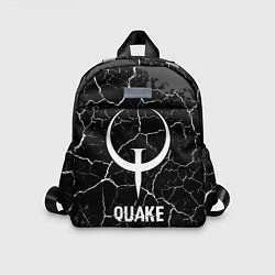 Детский рюкзак Quake glitch на темном фоне, цвет: 3D-принт