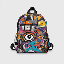 Детский рюкзак Глаз в смеси современных искусств - абстракционизм